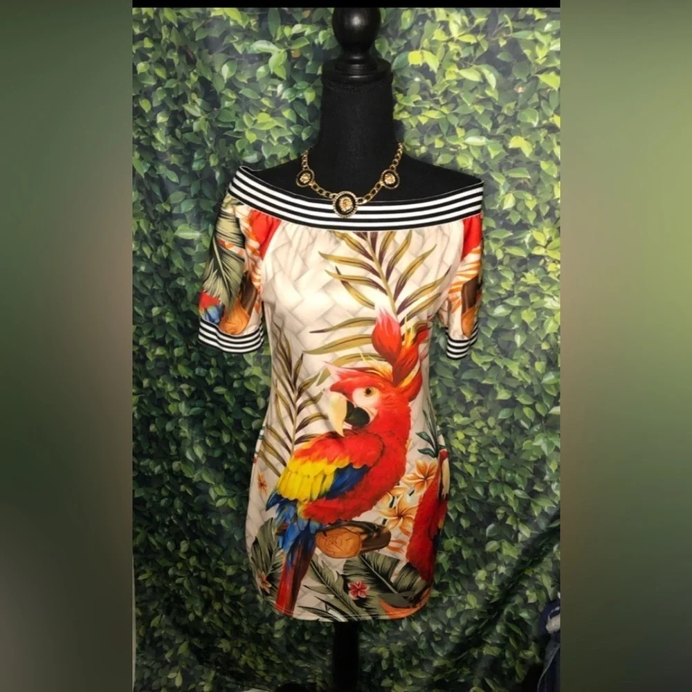 CBR Tropical Vacation Vibes Mini Dress Size XL - Picture 6 of 14